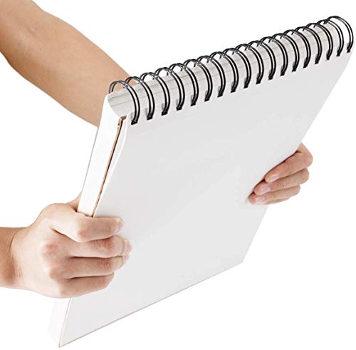 Image of Askprints 50 Sheet A5 Sketchbook - 5.8 X 8.3 Inch | One Doodle A Day Challenge, Top Spiral-Bound Sketchpad For Artists | Sketching And Drawing Acid Free Paper, Acrylic