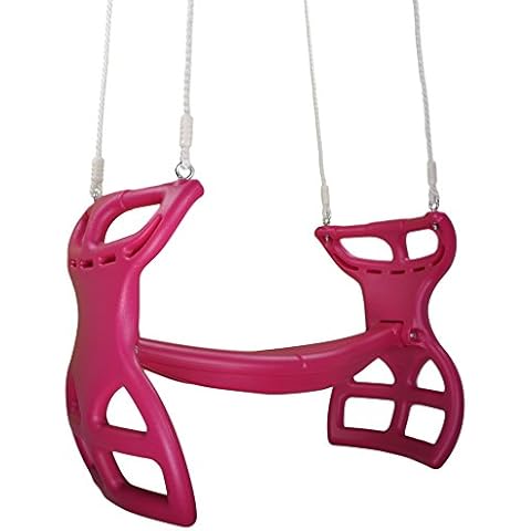 Swing Set Stuff Glider with Rope (Pink) with SSS Logo Sticker Cover