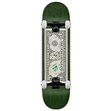 Santa Cruz Dollar Flame Hand Skateboard, 21 cm, Grün