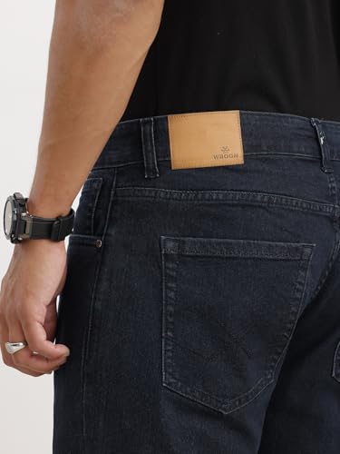 Image of WROGN Men's Relaxed Fit Jeans | Mid Rise | Jeans for Man
