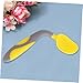 BRIGHTFUFU 1 Set Training Tableware Non Slip Handle Learning Fork and Spoon Utensils for Design Bendable Lemon Yellow