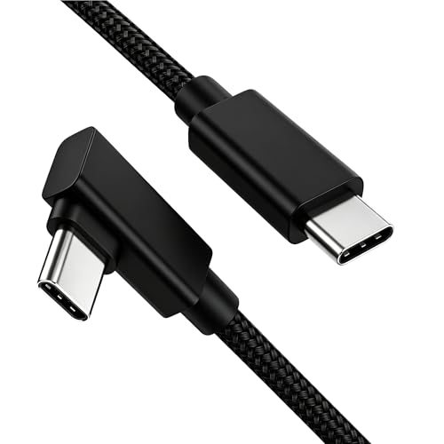 USB Type C ケーブル L 型 3m LpoieJun【20Gbps転送 /100W急速充電/ 4K@60Hz映像出力 】USB C 3.2 Gen2x2標準、E-Marker搭載、高耐久性ナイロン編み USB 3.2/3.1など下位互換あり スマートフォン/タブレット/ゲーム機のタイプｃ機種に対応