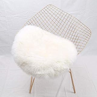 YJ.GWL Super Soft Shaggy Faux Fur Sheepskin Chair Cover Area Rugs for Bedroom