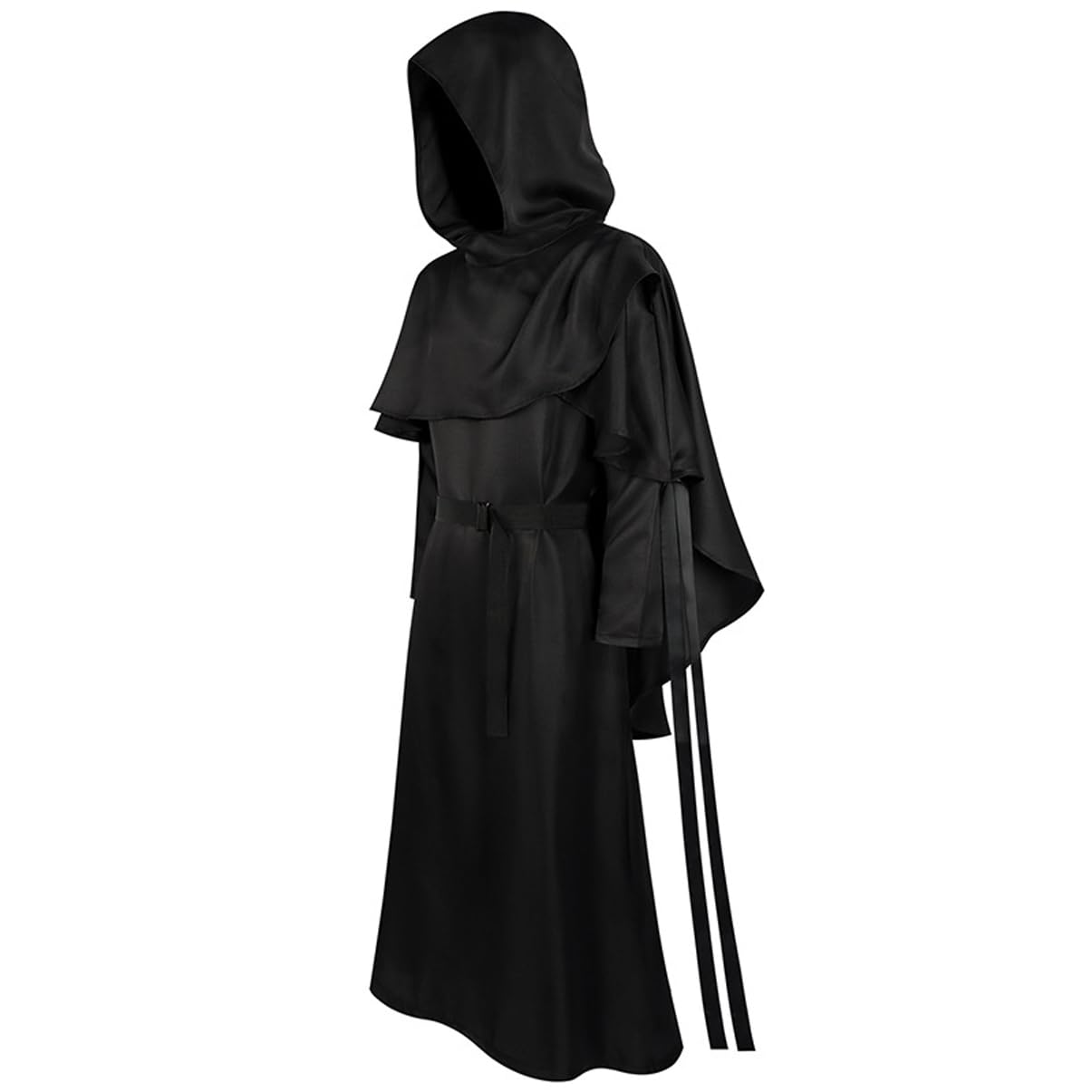 LANGWEI Disfraz De Diablo De La Parca De Halloween, Traje De Monje Medieval, Traje De Sacerdote