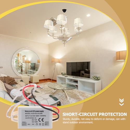 Housoutil 5 Unidades Motorista De Led Conversor De 120 Volts Para 12 Volts Adaptador Led Para Luzes
