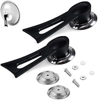 YooGeek Universal pot lid handle, 9 cm,heat resistant pot lid knob vertical pot cover handle,2PCS long handle knobs for home kitchen cookware Pot Lid Handles and Replacement pan Lid Button