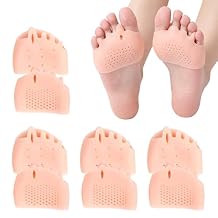 Silicone Toe Separator, 2026 New 4 Pairs Silicone Toe Separators for Women Men, Toe Spacers for Bunion Relief Toe Alignment Soft Breathable Foot Support Cushion Metatarsal Pads
