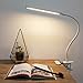 LEPOWER Led Clip on Light, 5W Reading Lights for Books in Bed with Gooseneck, Adjustable Color Temperature Clip Lamp, Ideal for Bedtime Reading and Piano Light, Metal, White