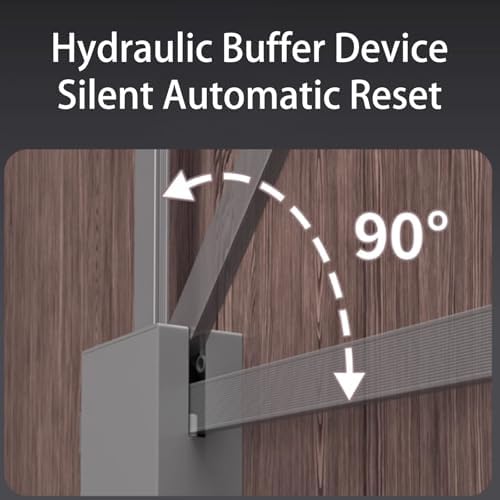 Adjustable Pull Down Closet Rod Organizer, Side-Mounted Wardrobe Lift Rail, Soft Close Garment Rack, 44 lbs Capacity, Space-Saving Storage Solution for Easy Access