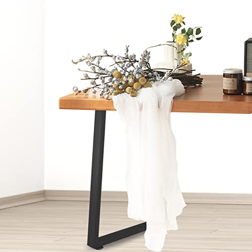 Image of Metal Table Legs, Heavy Duty Square Tube Iron Desk Legs for Dining, Coffee, Computer Desk, Workbench, Meeting Room - DIY Furniture Legs 28 inchH x 17.7 inchW (28 inch, U 4x2cm)