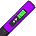 Digital pH Meter - Pocket SIZE - pH Pen Tests Household Drinking Water, Aquarium, Swimming Pools, Hydroponics, Water Quality, with ATC, 0-14 pH Measuring Range with 6x pH Buffer Powders. Purple