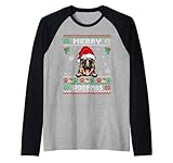 Photo Gallery buon natale woofmas cane da pastore tedesco funny ugly xmas maglia con maniche raglan Photo Gallery buon natale woofmas cane da pastore tedesco funny ugly xmas maglia con maniche raglan