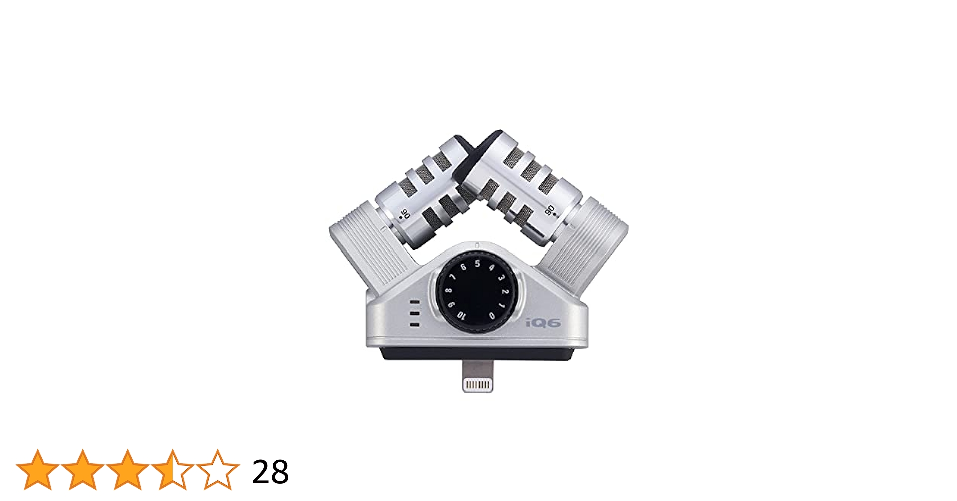 配信機器・PA機器・レコーディング機器 Zoom iQ6 XY ZOOM iQ6 XY Stereo Mic for iOS Devices｜ミュージックランドKEY