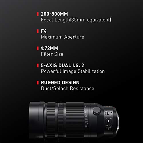 Panasonic Lumix G Leica Dg Vario-Elmar Professional Lens, 100-400Mm, F4.0-6.3 Asph., Mirrorless Micro Four Thirds, Power Optical I.s., H-Rs100400 (Usa Black) #TOP1