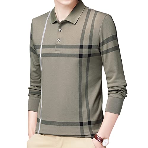 Polo para Hombre Womleys Manga Larga de Algodón Casual a Rayas miniatura 2