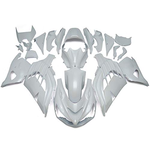 ADMOTOABS Plastic Motorcycle Injection Pre-Drilled Hole Cowl Fairings Bodywork Kit Complete Set for Kawasaki ZX/10R 07-08 （A Fairing Without Coloring）
