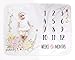 LovelySprouts Premium Fleece Monthly Milestone Blanket | Will Not Wrinkle or Fade Like Muslin Blankets | Large 60 x 40 Size | Perfect for Baby Boy or Girl Photo Props, Floral
