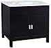Bellaterra Home 600168-36B 36-Inch Single Sink Vanity, Wood, Ebony