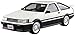 Initial D: Toyota Akiyama Wataru AE86 Levin 1:24 Model Kit
