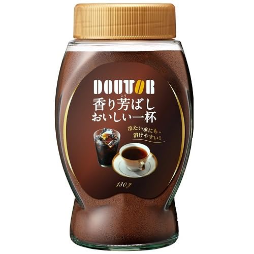 値下げ中　180g×8本　ドトール　香り芳ばしおいしい一杯　インスタントコーヒー Amazon.co.jp: ドトールコーヒー 香り芳ばしおいしい一杯 180g : 食品