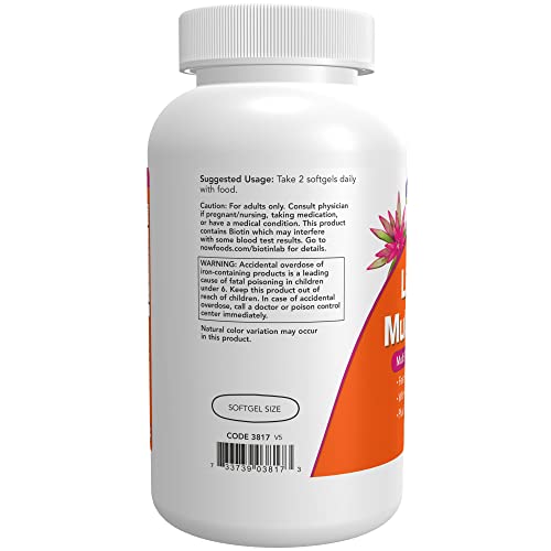 Now Foods 3817 Supplements, Liquid Multi Gels thumb #3