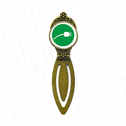 Marque-page rétro avec câble de charge vert accessoire lecture liseuse