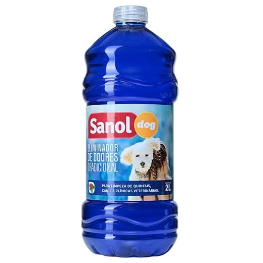 Sanol Dog Eliminador De Odores Para Cães E Gatos Tradicional 2 Litros Azul
