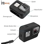MGRJ-Silicone-Case-Cover-for-GoPro-Hero-8-Action-Camera-Black