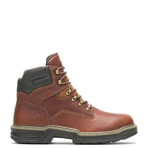 Wolverine Mens Raider 6" Work Boot Brown 10 M US
