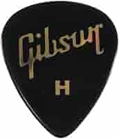 Amazon | Gibson ピック ティアドロップ HEAVY-BLK ×10枚セット