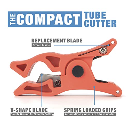 Icrimp Pex Tube Cutter For 3/8’’, 1/2’’, 3/4’’, 5/8’’, 1’’ Pex & Pvc Pipes, Radial Pex Tubing Cutting Tool With Extra Blade #TOP1