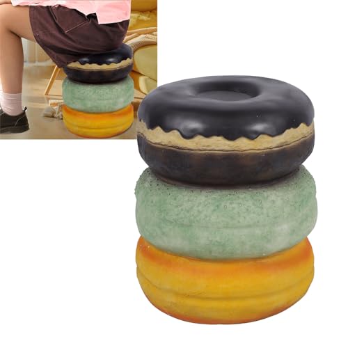 Sunicon Banco de comida simulado, retrô divertido engenhoso decorativo bonito formato de donut moder