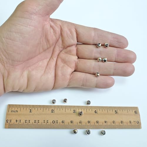 Image of 6mm Rondelle Gold Glass Beads for Jewelry Making 720pcs Faceted Briolette Shape Crytal Spacer Beads for Bracelet Necklace