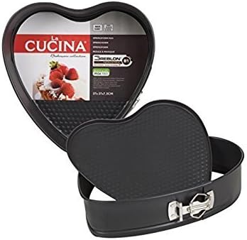 Love Heart Shape Non Stick Baking Spring Form Cake Tins Set Oven Tray Bakeware
