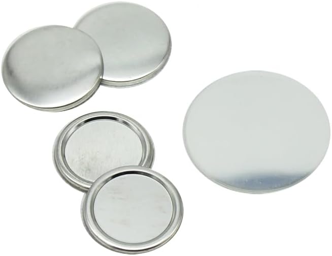 ChiButtons 25mm Round Blank Button Parts [Metric System] (100 Sets)
