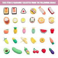 CLOCK KING 30Pcs 3D Food Erasers for Kids, All are Food Styles, Random Desktop Pets Toys Gifts, Mini Puzzle Classroom Rewards, Kids Party Favors Back to School Supplies — image 8