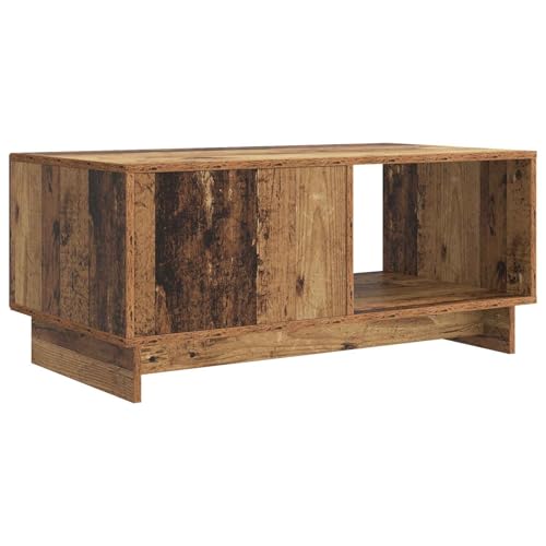 Table basse rectangulaire bois ancien pour optimiser le rangement du séjour - 7
