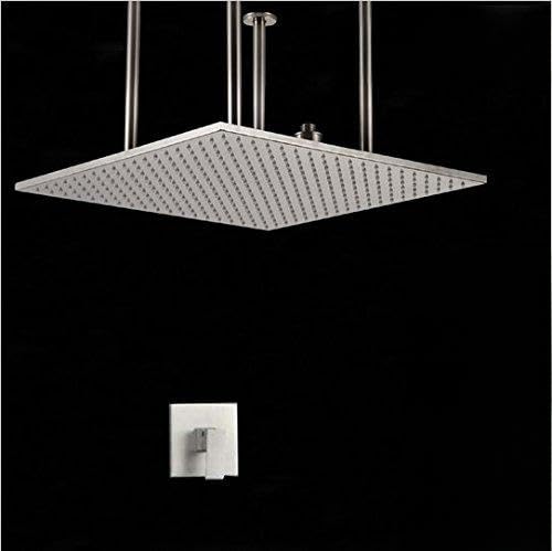 Pomme de douche LED avec mitigeur eau chaude et froide