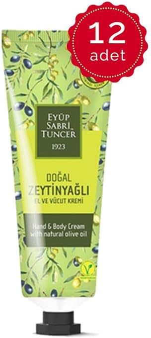 Eyüp Sabri Tuncer Doğal Zeytinyağlı El Ve Vücut Kremi 50 Ml Tüp x 12 Adet
