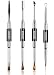Gershion poly gel brush kit, poly gel tools, stainless steel poly gel Tools for extention, cuticle remove,nail polish remover