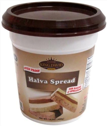 King David Oven Proof Kosher Halva Spread (Pack of 6)