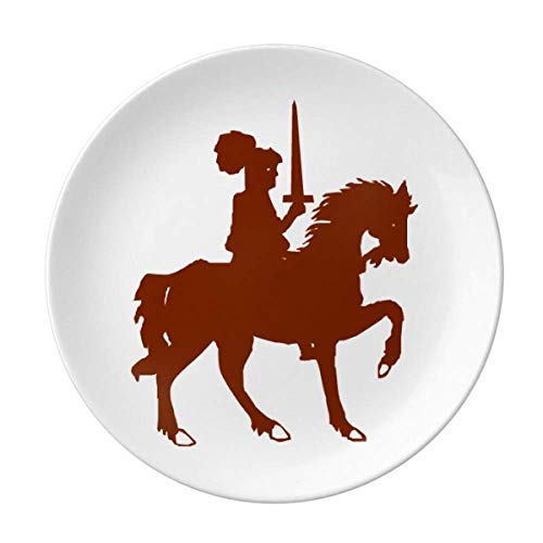 Assiette décorative Chevalier à l'étranger Porcelaine Salver Vaisselle de table