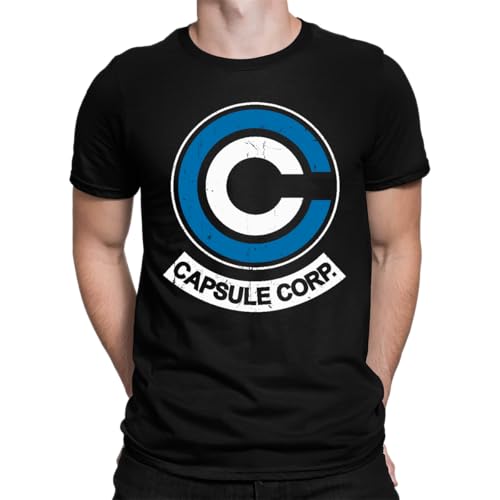 Image of Capsule Corp Men's T-Shirt, black, XXL
