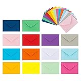 GARIOUANS 50 piezas Sobres de Colores Sólidos para Tarjetas Unidades Pequeño Compacto Diseño con Adhesivo Resistente al Agua para Conservar Semillas Monedas y Cartas para Color Aleatorio