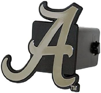 Alabama Crimson Tide Silver Trailer Hitch Cover