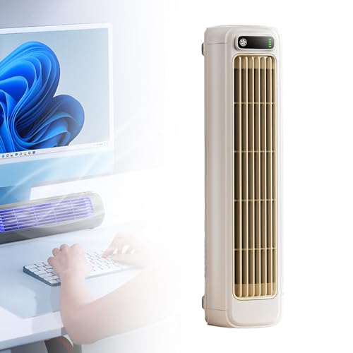 Sherum Cooling Ace Portable Air conditioner, 2026 Upgrade Cooling Fan with 3 Speeds & LEDTouch Screen, lmwing UsB Charging AirConditioner for Bedroom Office Home (Beige)