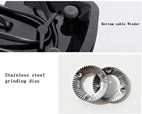 ZOUSHUAIDEDIAN Kaffeemühle elektrische, elektrische Kaffeemühle, for Kaffeebohnen, Nüsse, Gewürze, Samen, Körner und… – Bild 6