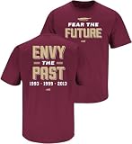 Fear The Future - Envy The Past Shirt for FL State Football Fans (SM-5XL) (Garnet Short Sleeve, 3X-Large)