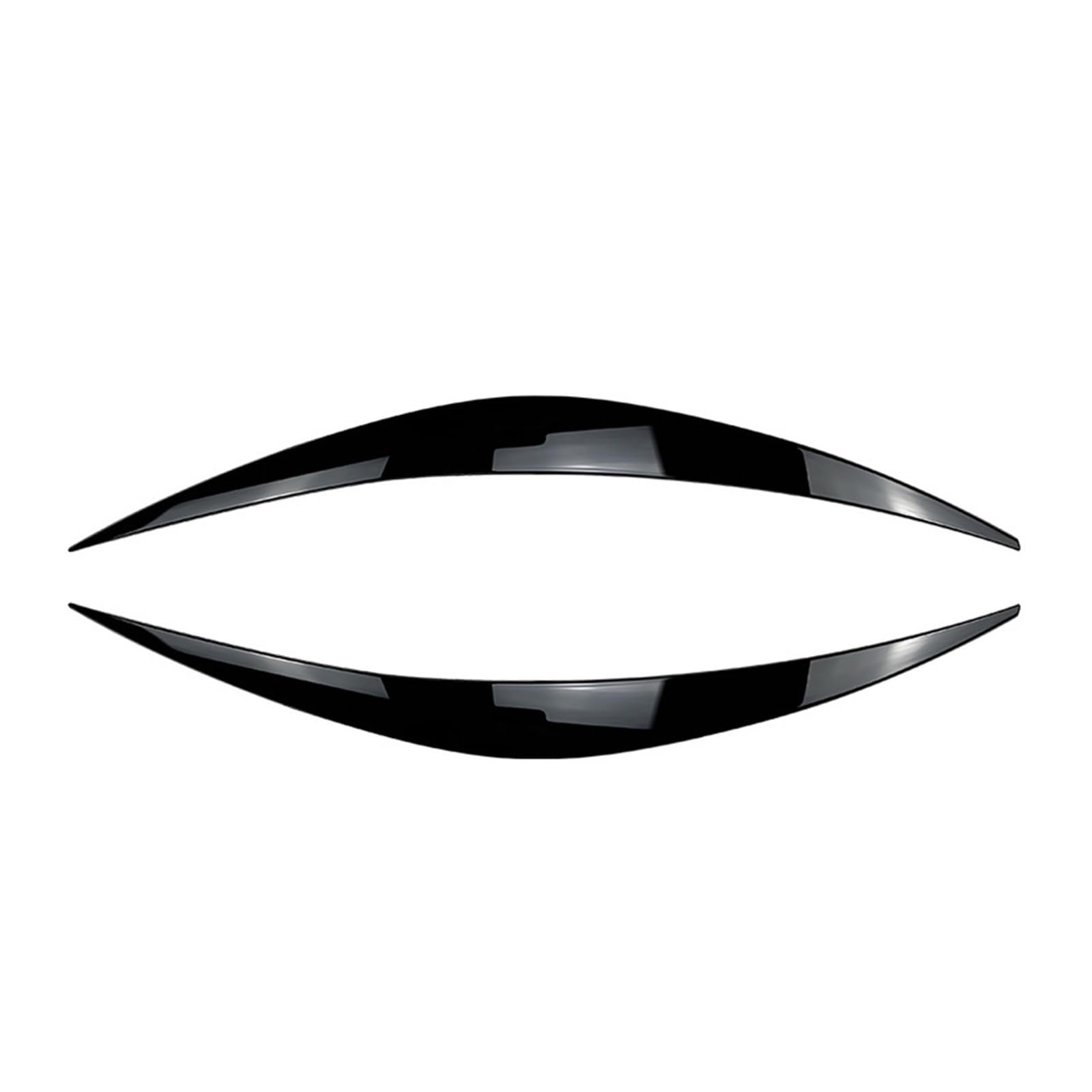 ABS błyszczący samochód zły reflektor brwi powieka, dla Hyundai I30N, dla N-Line RS Active Performance 2017-2020 naklejki 3D Tuning Brwi (Size : Gloss Black)