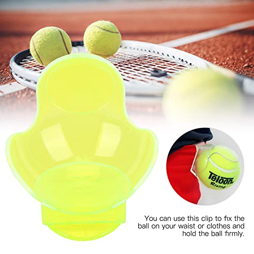 Tennis Ball Holder, Tennis Ball Clip, Portable Tennis Ball Waist Clip Holder for Outdoor for Tennis for Backyard(Fluorescent Yellow) - Image 3